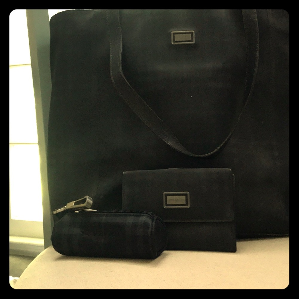 VINTAGE Burberry Tote w/Spotless Attachments